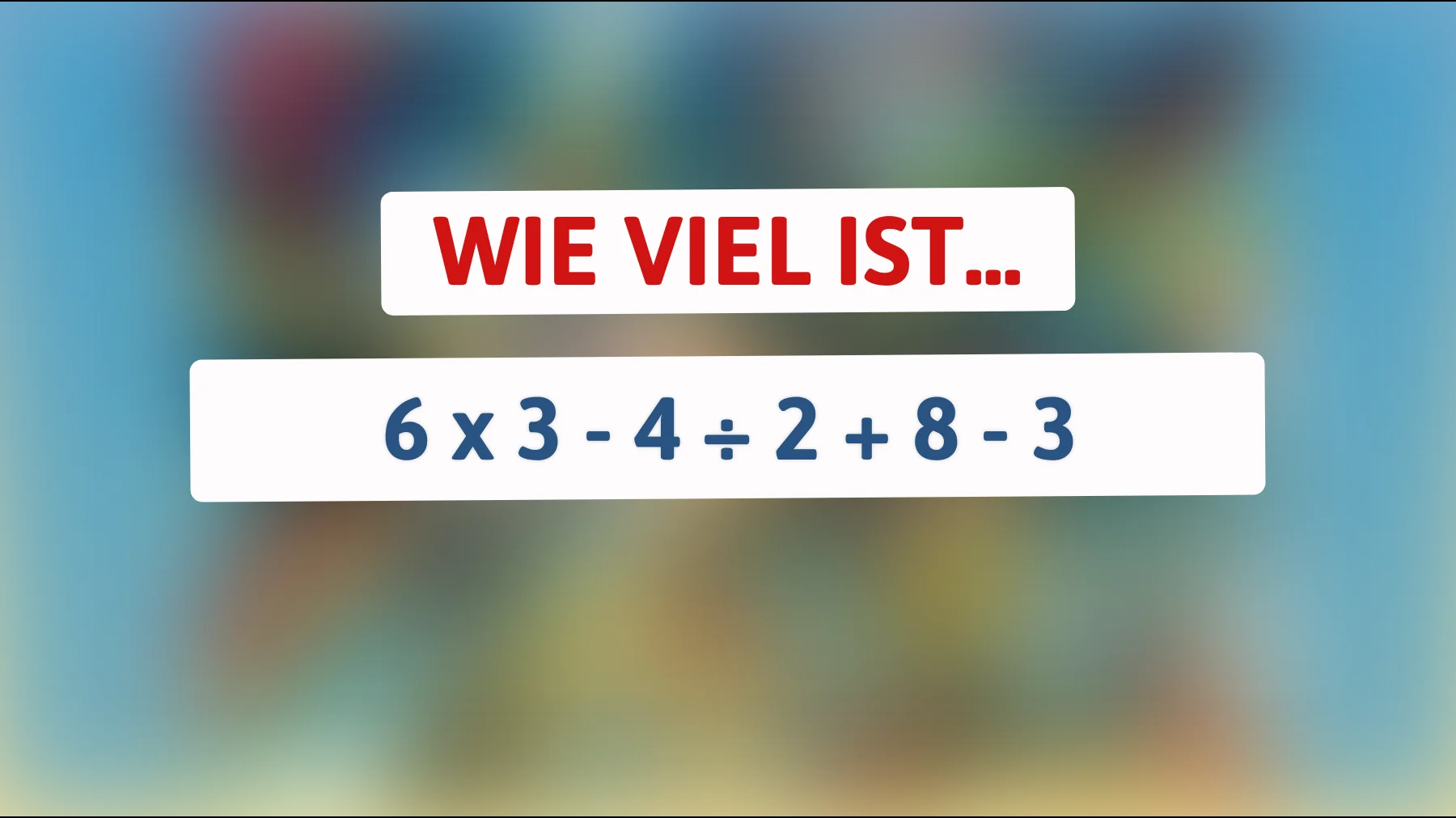 Bist du ein Mathegenie? Nur die cleversten Köpfe lösen dieses knifflige Rätsel!"