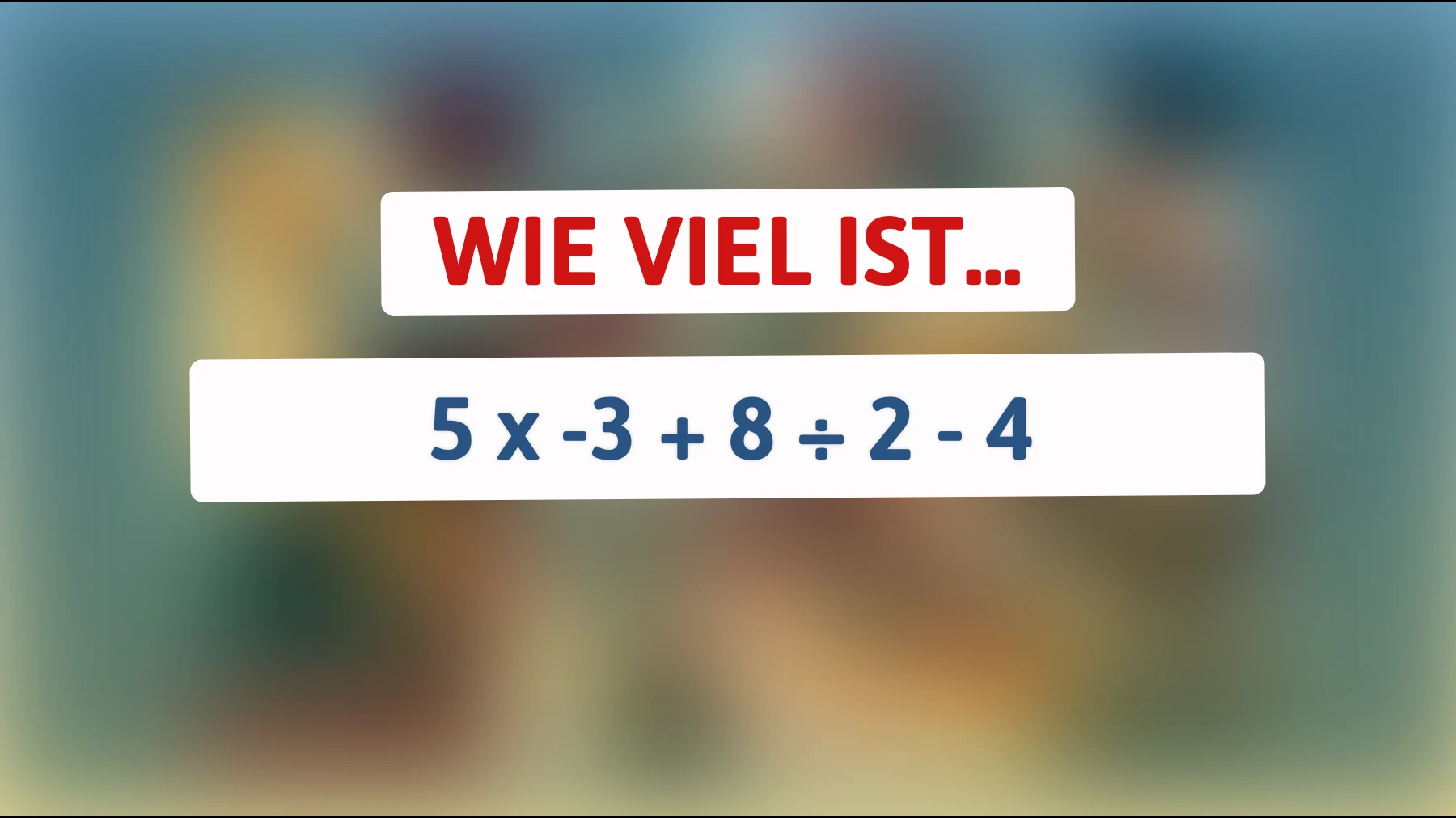 Du wirst nicht glauben, wie wenige die Lösung dieses Mathe-Rätsels finden – gehörst du zu den 5%, die es schaffen?"