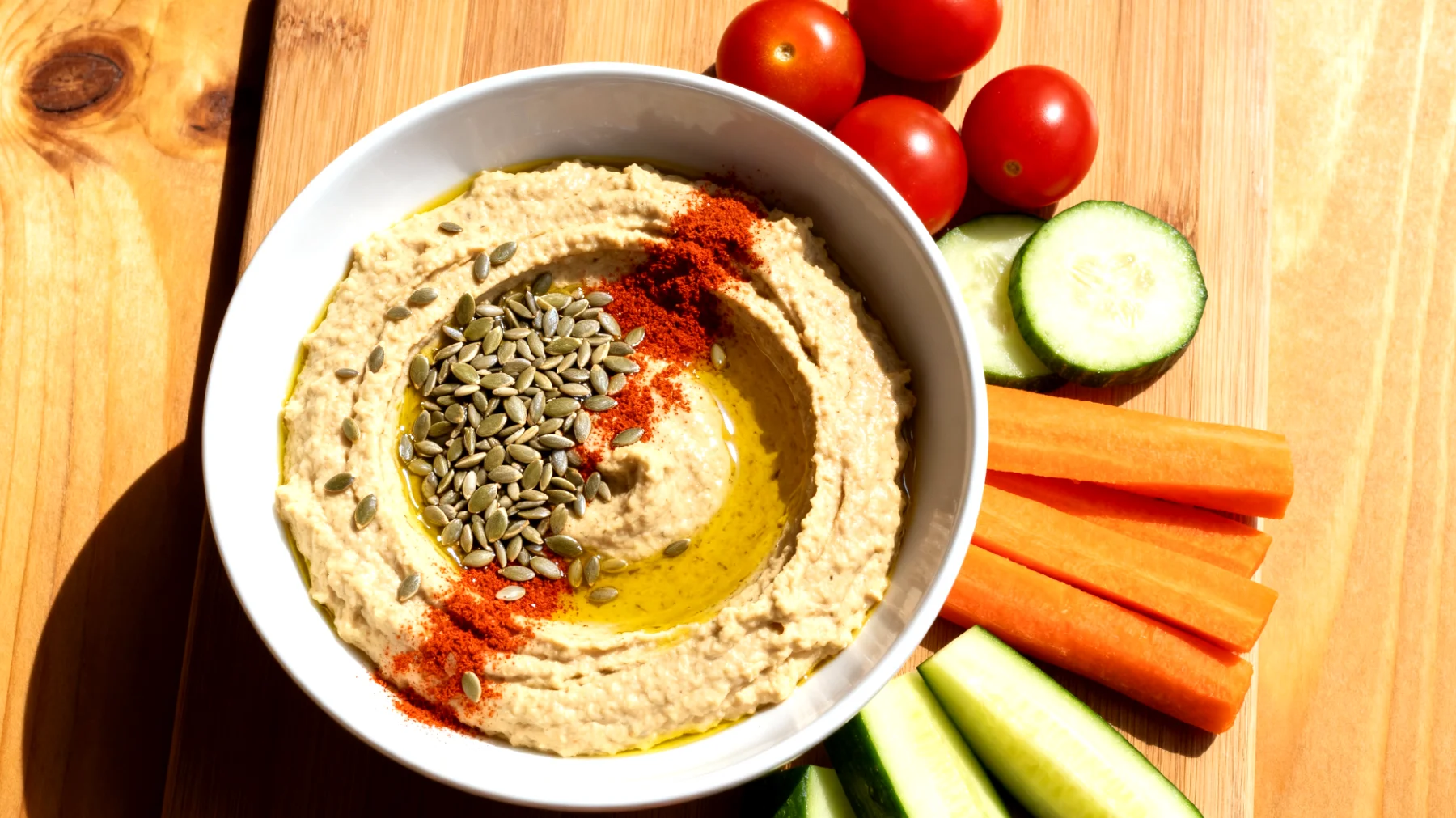 Lupinenbohnen-Hummus mit Hanfsamen"