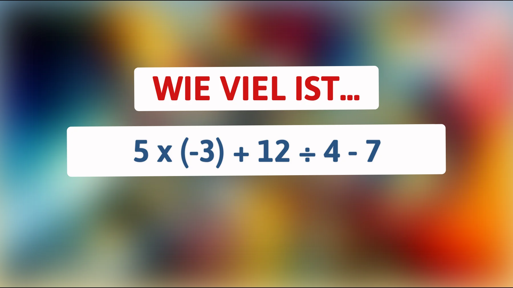 Nur 1% der Menschen können dieses mathematische Rätsel meistern: Kennst du die Antwort?"