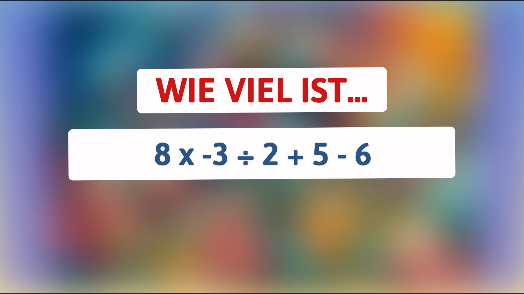 Nur die klügsten Köpfe können diese Mathematik-Herausforderung knacken: Wie lautet die Lösung dieser kniffligen Gleichung?"
