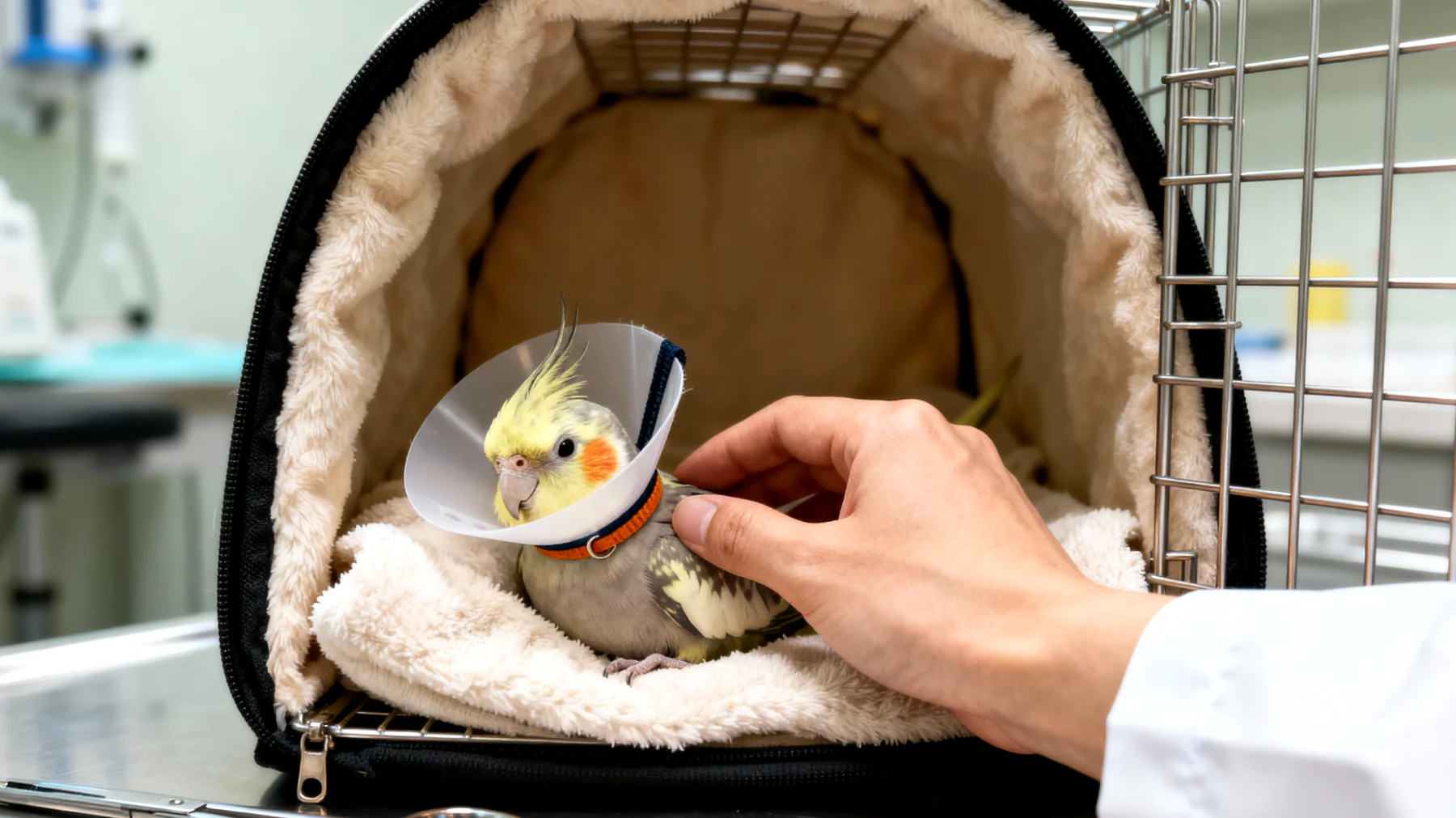 Nymphensittiche benötigen nach einer Kastration besondere tierärztliche Betreuung und Überwachung, da chirurgische Eingriffe bei Vögeln mit erhöhten Risiken verbunden sind und spezielle postoperative Pflege erfordern"