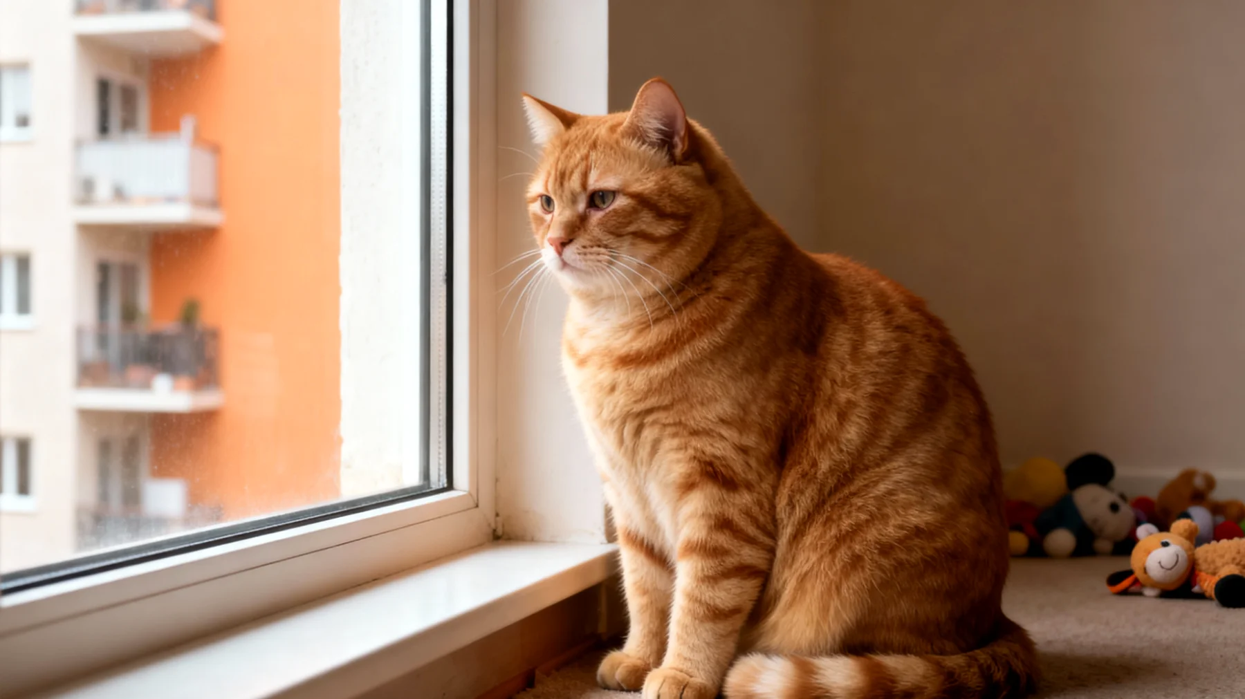 Katzen in Wohnungshaltung leiden häufig unter Bewegungsmangel und Unterforderung, was zu Übergewicht, Verhaltensproblemen und Frustration führen kann, wenn keine ausreichenden Beschäftigungs- und Fütterungsstrategien implementiert werden"